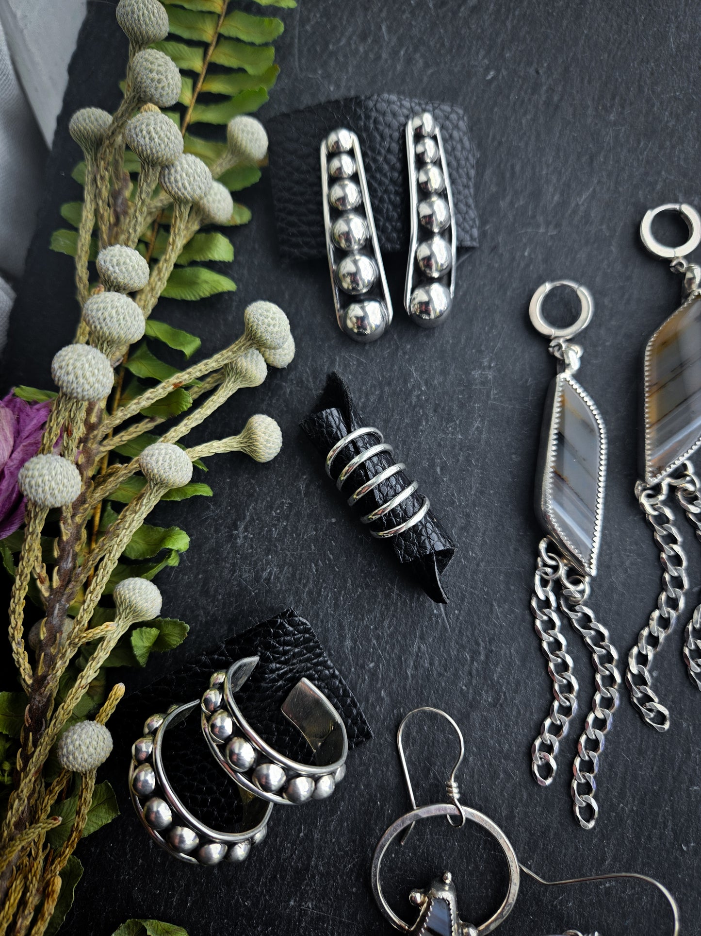 3 or 5 Row Sterling Ear Wrap- No stone*