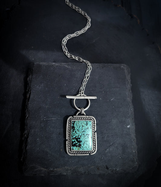 Front Clasp Turquoise Necklace