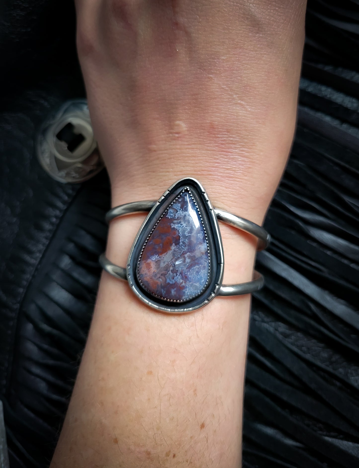 Crazy Lace Agate Cuff