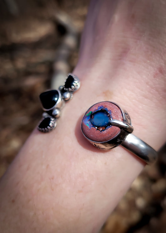 Opal x Onyx Open Cuff